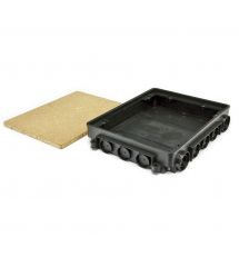 Коробка під заливку для KOPOBOX 57 для підлоги, отвір 218х288мм, глиб.57...80 мм темно-сіра