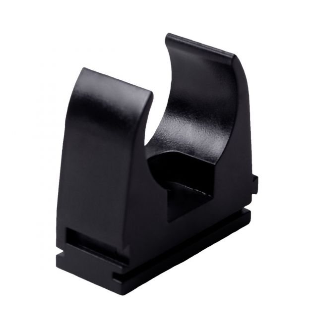 Крепление трубы 25 мм D25мм ПВХ t применение –25+60 с черная