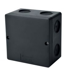 Коробка розподільча, зовнішня, пластик, 101х101х63 мм, IP66, без клем, чорна, KOPOS