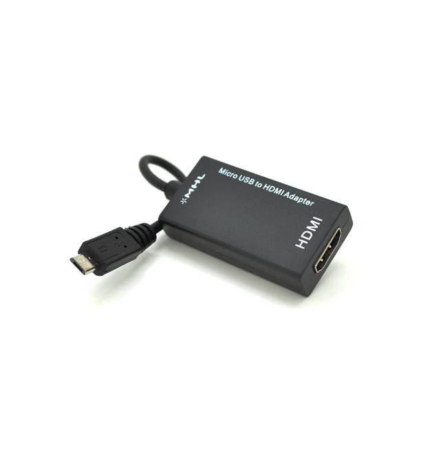 Конвертер MicroUSB (папа) на HDMI(мама) MHL, Black, Пакет