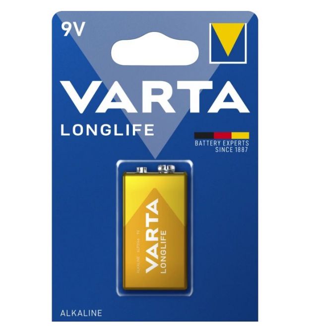 Батарейка VARTA LONGLIFE 6LR61 BLI 1 ALKALINE