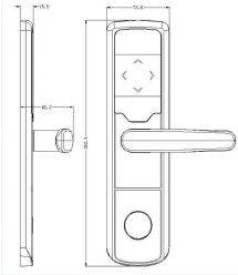 Электронный RFID замок для офисов SEVEN LOCK SL-7731 silver ID EM