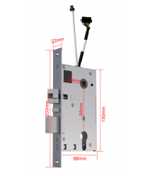 Электронный RFID замок для офисов SEVEN LOCK SL-7731 silver ID EM