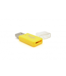 Кардрідер універсальний MERLION CRD - 1vl TF - microSD, USB 2.0, Жовтий, OEM Q100