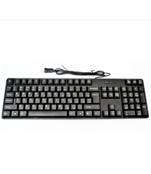 Клавіатура USB H-880, USB, (Eng - Pyc),(435х130х21), 104k, Black, Box