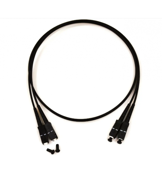 Патчкорд SC-UPC-LC-UPC SM 2м Duplex черный