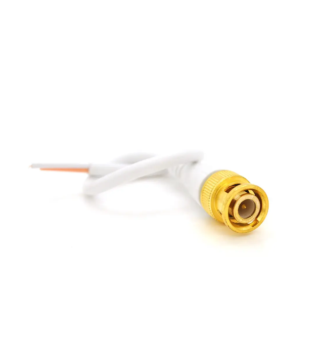 Разъем питания двухжильный BNC-M – кабель длиной 10см, White, OEM Q50