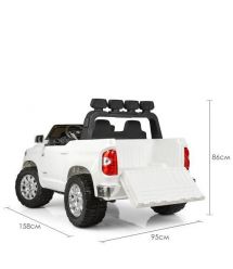 Детский электромобиль Джип Bambi JJ 2255 EBLR-1 Toyota Tundra, двухместный, белый