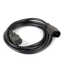 Кабель питания вторичный PC-monitor 1.8m, 0.75mm, 3pin, IEC C13-C14, OEM Q25