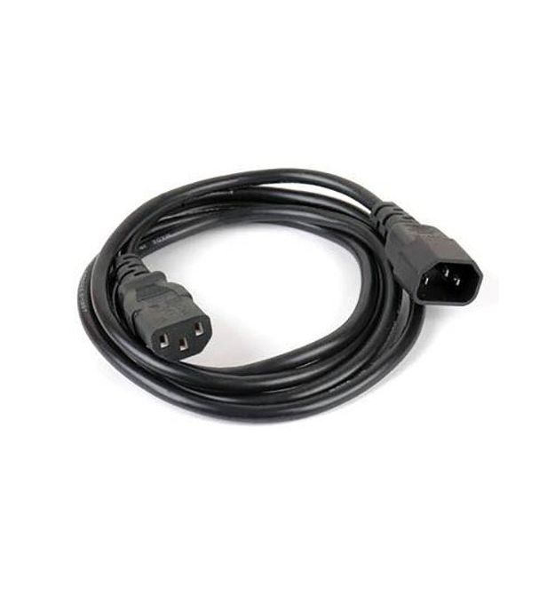 Кабель питания вторичный PC-monitor 1.8m, 0.75mm, 3pin, IEC C13-C14, OEM Q25