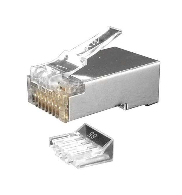 Разъем RJ-45 Cat-6 Экранированный, сквозное подключение