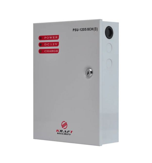 Источник бесперебойного питания Kraft PSU-1205-8CH(B)
