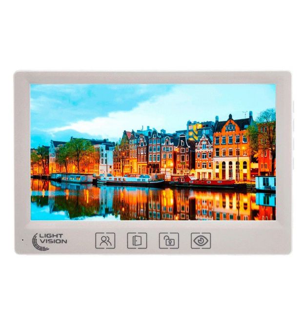 Видеодомофон AMSTERDAM FHD WHITE Light Vision