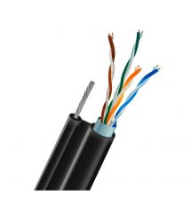 Кабель FTP CAT5E CU 0.51 mm LDPE Outdoor + трос TRINIX (305м)