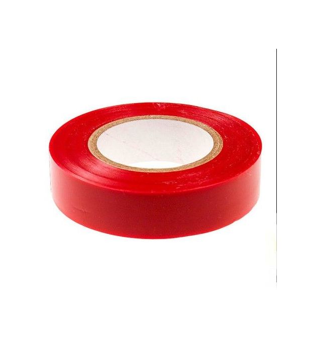 Изолента 0,15мм*15мм*10м (красная), диапазон рабочих температур: от - 10°С до + 80°С, высокое качество!!! 10 шт. в упаковке, цен