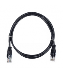 Патч-корд литий RITAR, CCA, UTP, RJ45, Cat.5e, 2M, чорний Q300