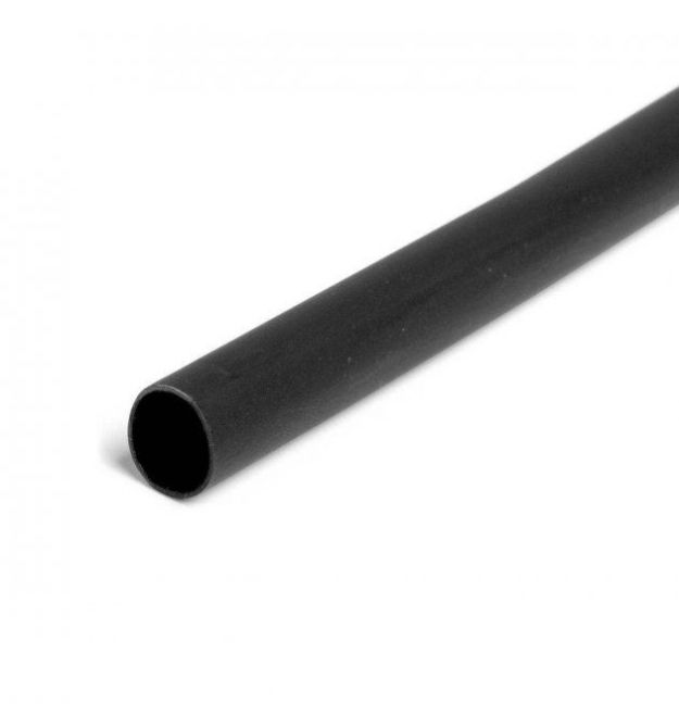 Термоусадочная трубка 2,0 мм, рабочая температура: от -50 C до + 125 C, черная, 200м, рулон