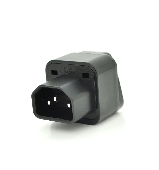 Переходник на евророзетку TEFAL F-F Black, в упаковке 20 штук, цена за штуку