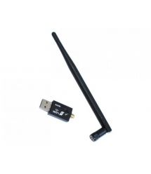 Беспроводной сетевой адаптер с антенной 5DBI Wi-Fi-USB Merlion LV-UW02-5DB, 802.11bgn, 150MB, 2.4 GHz, WIN7 - XP - Vista - 2K -