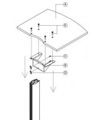 Полка для стоек SMS Shelves M/L Birch Цвет: береза