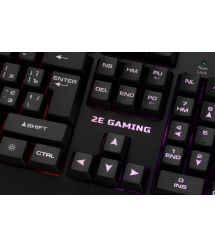 Клавіатура ігрова 2E Gaming KG330 LED USB Black Ukr