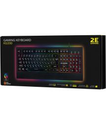 Клавиатура игровая 2E Gaming KG330 LED USB Black Ukr
