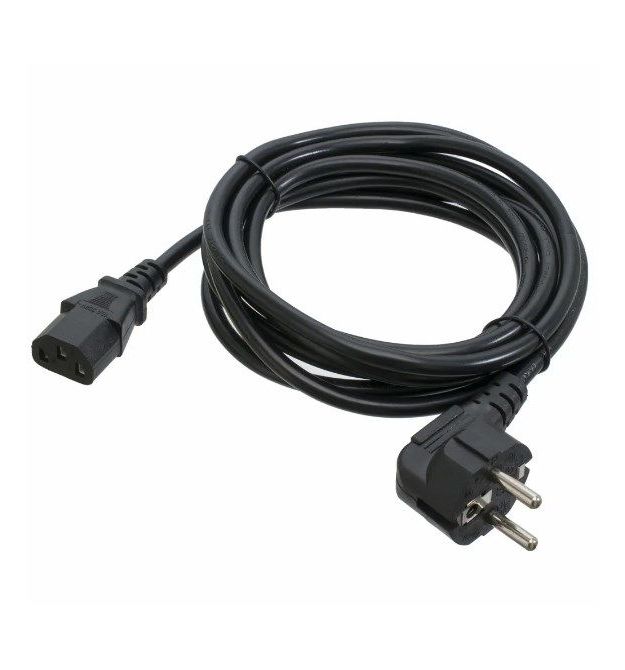 Кабель питания Ritar PC-186 CEE7 - 17-C13, 3.0m, 0.75mm, 3 pin (евровилка), Black, OEM, МЕДЬ!!!!