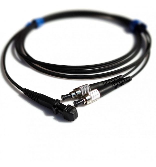 Патчкорд CMS ST-UPC-LC-UPC MM (G50-OM3), 2 м, черный Duplex