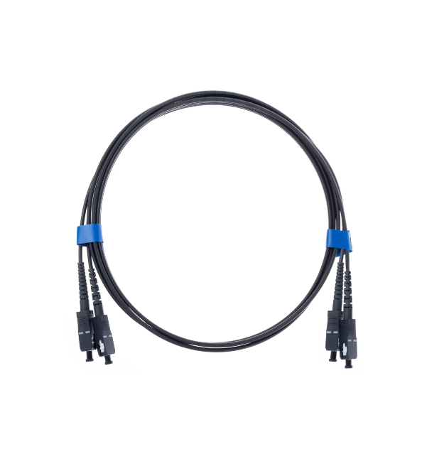 Патчкорд SC-UPC-LC-UPC MM (OM3) 5м черный Duplex