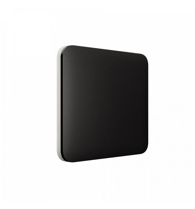 Кнопка для одноклавишного или проходного выключателя Ajax Black SoloButton (1-gang/2-way) Черная