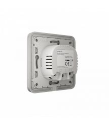 Умный выключатель Ajax White LightSwitch 1-клавишный Белый