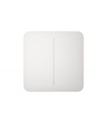 Умный выключатель Ajax White LightSwitch 2-клавишный Белый