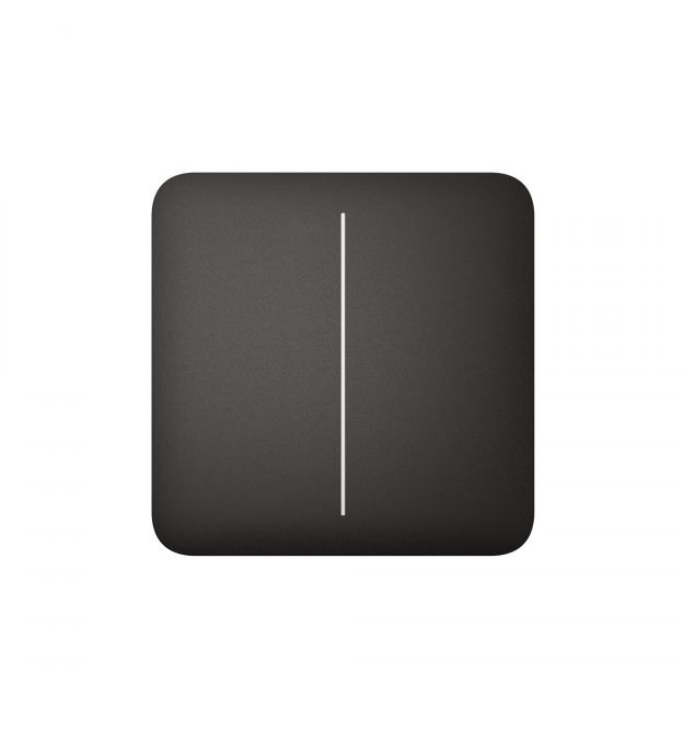 Розумний вимикач Ajax Black LightSwitch 2-клавішний Чорний