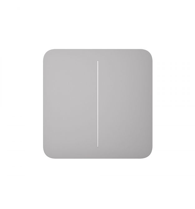 Розумний вимикач Ajax Fog LightSwitch 2-клавішний Димчатий