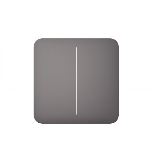 Розумний вимикач Ajax Grey LightSwitch 2-клавішний Сірий