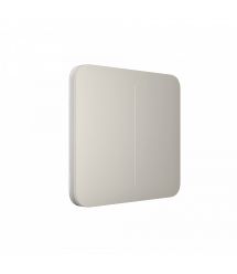 Умный выключатель Ajax Oyster LightSwitch 2-клавишный Устричный