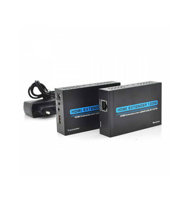 Одноканальный активный удлинитель HDMI сигнала по UTP кабелю с ИК. Дальность передачи: до 120 метров, cat5e-cat6e 1080P-3D
