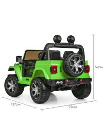 Детский электромобиль Джип Bambi M 4176-1 EBLR-5 Jeep, зеленый
