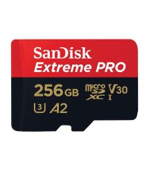 Карта памяти miсroSDXC 256GB SanDisk Extreme PRO с SD-адаптером class 10 UHS-I U3 V30