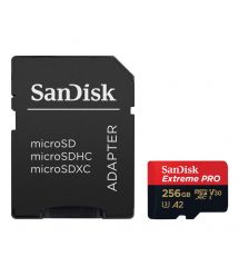 Карта пам’яті miсroSDXC 256GB SanDisk Extreme PRO з SD-адаптером class 10 UHS-I U3 V30