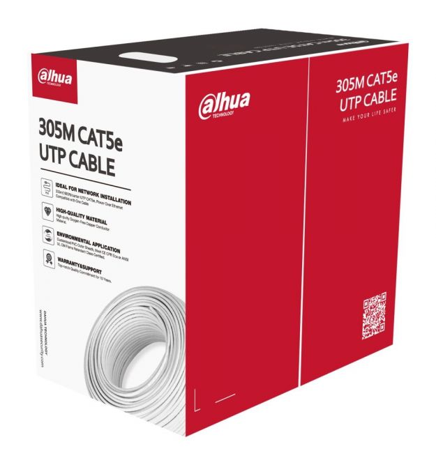 кабель внутренний UTP CAT5e 305 м (0.5 мм) DH-PFM920I-5EU-U