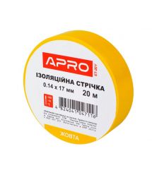 Изоляционная лента желтая APRO 0.14х17 мм 20 м