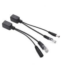 Инжектор пассивный (пара) POE 802.3at (30Вт), Black, OEM Q50