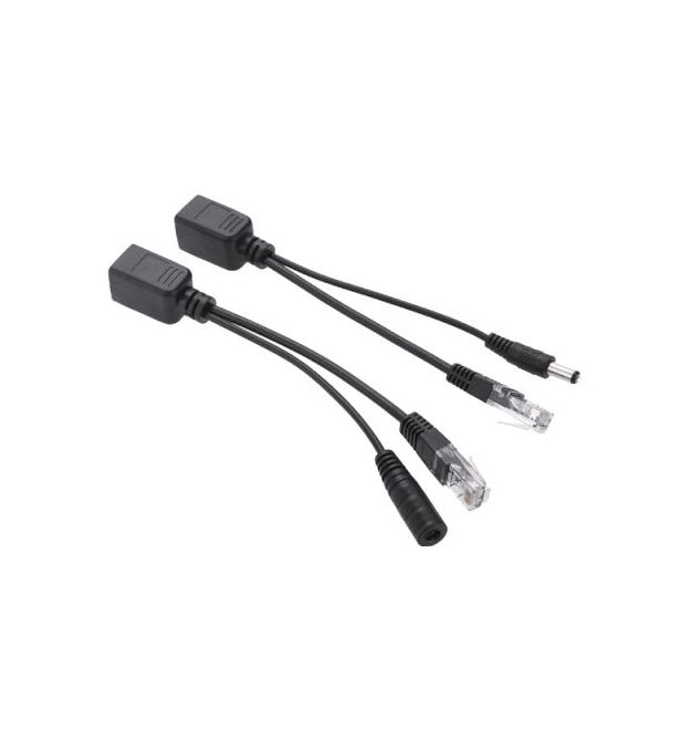 Инжектор пассивный (пара) POE 802.3at (30Вт), Black, OEM Q50