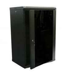 Шкаф коммутационный настенный 18U 600x450 разборный Hypernet WMNC-18U-FLAT- BLACK