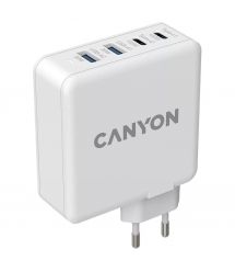 Сетевое зарядное устройство Canyon H-65 white (GAN 100W)