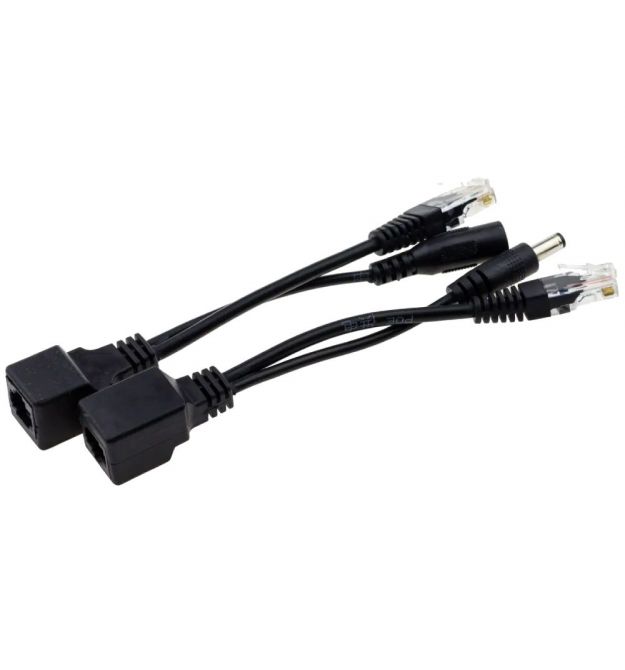 Адаптер SEVEN P-731 PoE SET black
