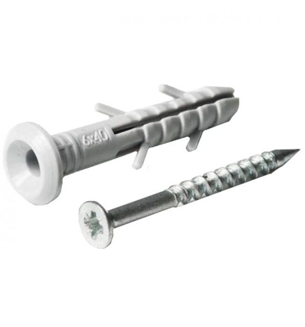 Дюбель-гвоздь быстрого монтажа полиэтиленовый гриб 6х60 (пач.100шт.) APRO SMTG-60060-C