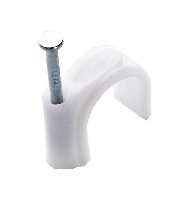 Кабельная клипса круглая 6мм (пач 100шт) APRO CC-R6