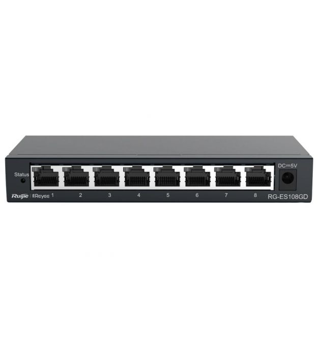 8-портовый гигабитный коммутатор Ruijie Reyee RG-ES108GD